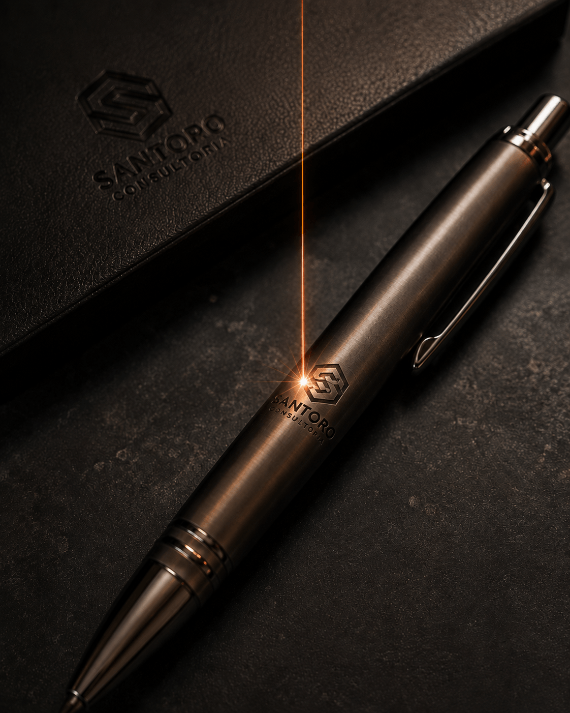 Caneta de Metal Gravada a Laser